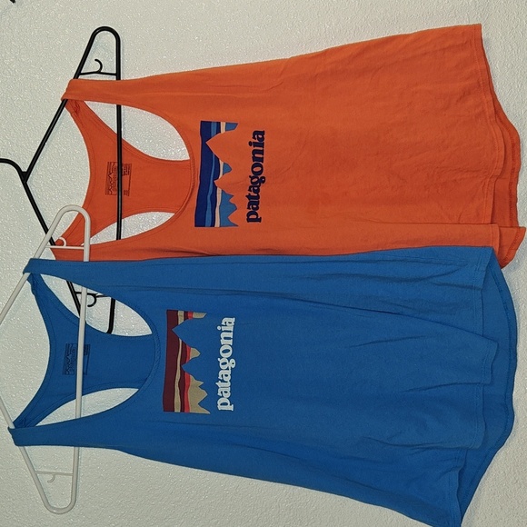 Patagonia Tops - Lot of 2 Patagonia muscle tops sz S XS orange blue